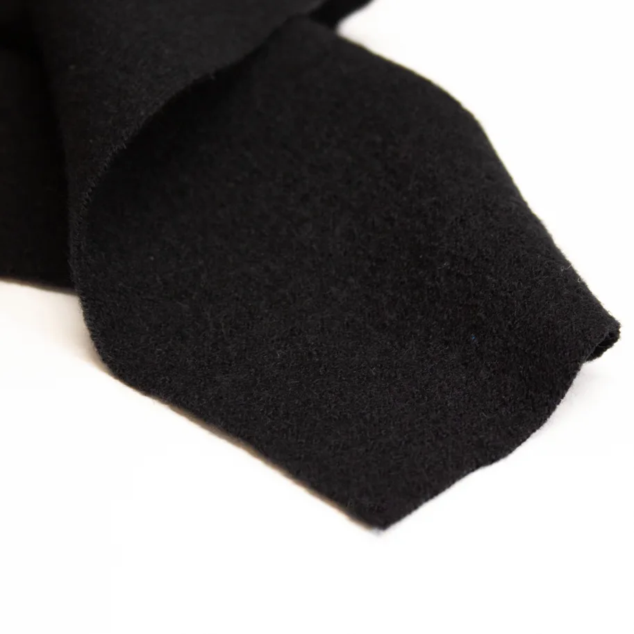 Organic Merino Boiled Wool - Black