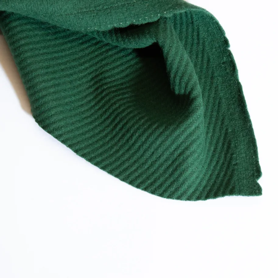 Wool Fabric Deadstock - Forest Green