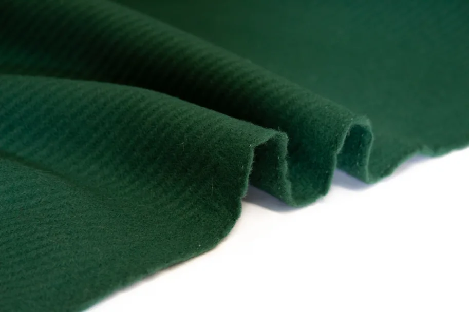 Wool Fabric Deadstock - Forest Green