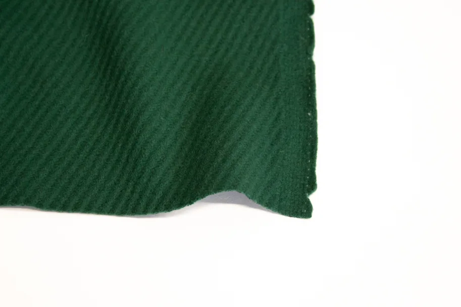 Wool Fabric Deadstock - Forest Green