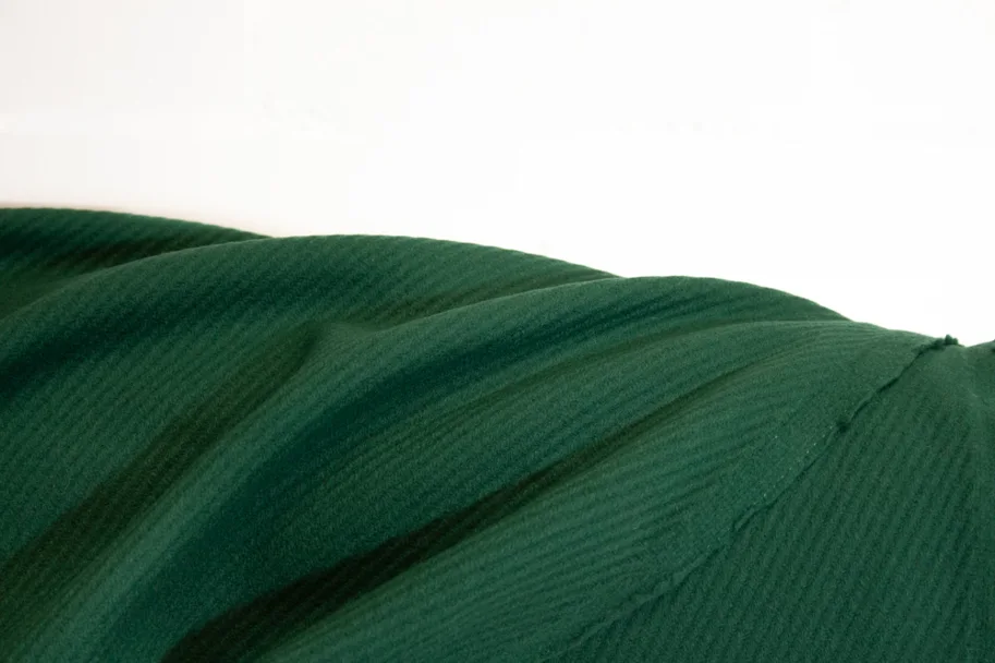 Wool Fabric Deadstock - Forest Green