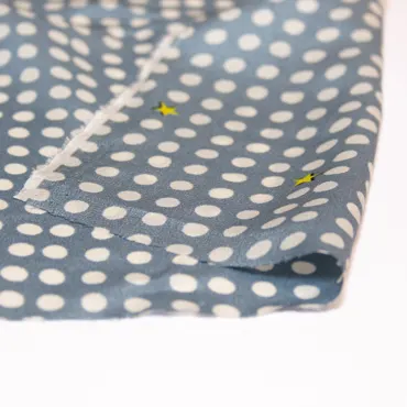 Silk Crepe Deadstock - Dots and Stars