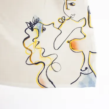 Seide Satin Deadstock - Love is Love