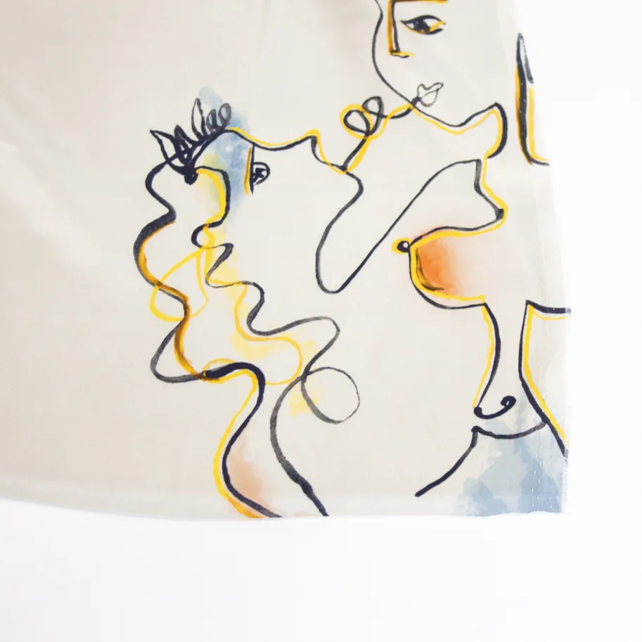 Seide Satin Deadstock - Love is Love