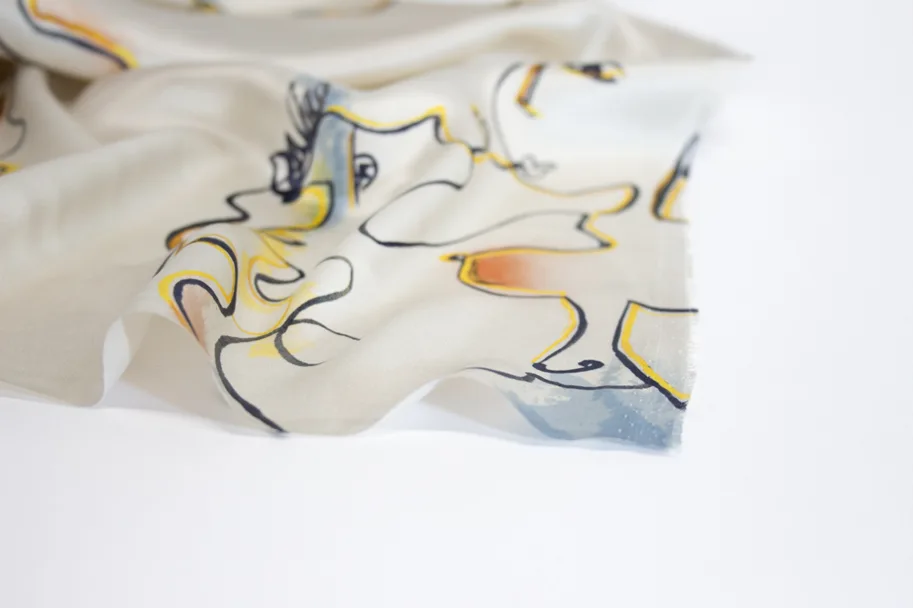 Seide Satin Deadstock - Love is Love