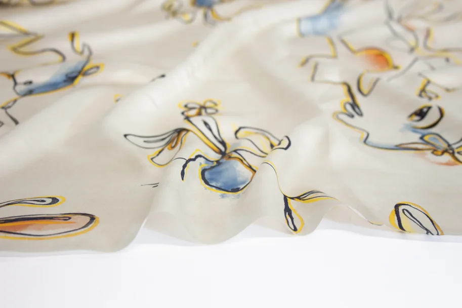 Seide Satin Deadstock - Love is Love