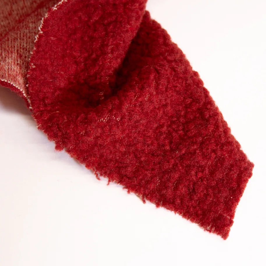 Merino Teddy Wollplüsch - Apple