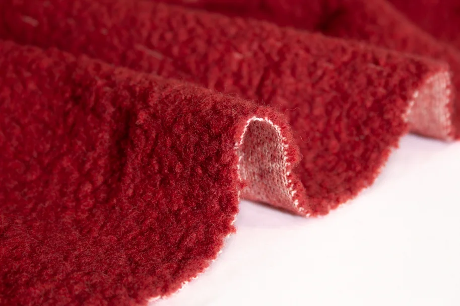 Merino Teddy Wollplüsch - Apple