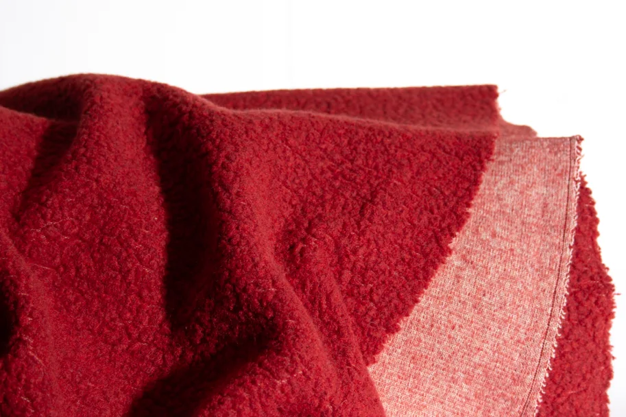 Merino Teddy Wollplüsch - Apple