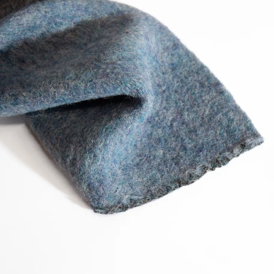 Organic Wool Fleece - Frozen Lake