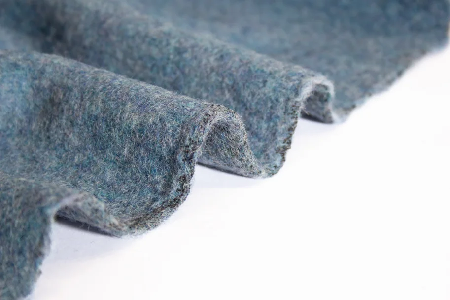 Organic Wool Fleece - Frozen Lake