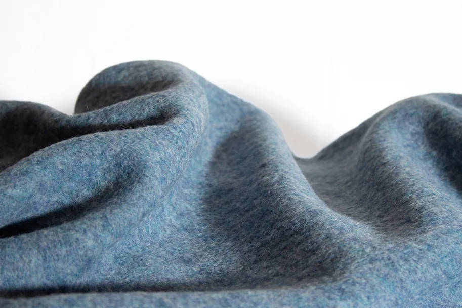 Organic Wool Fleece - Frozen Lake