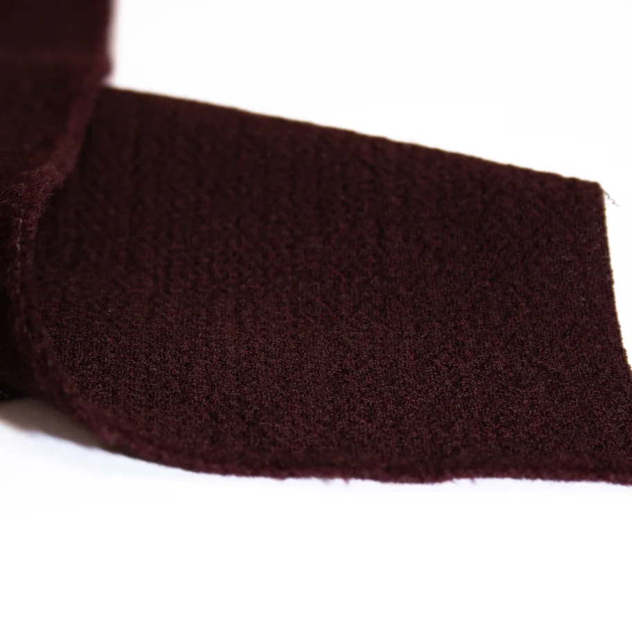 Wool Fabric Crepe Deadstock - Red Eggplant