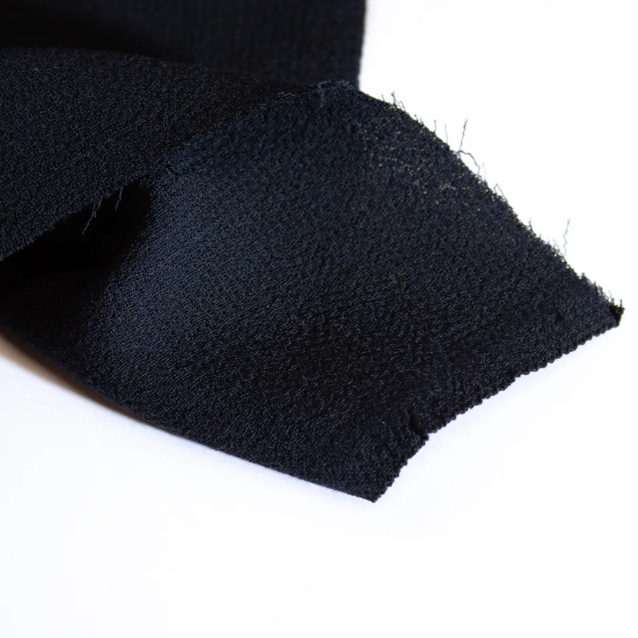 Wool Fabric Crepe Deadstock - Deep Navy