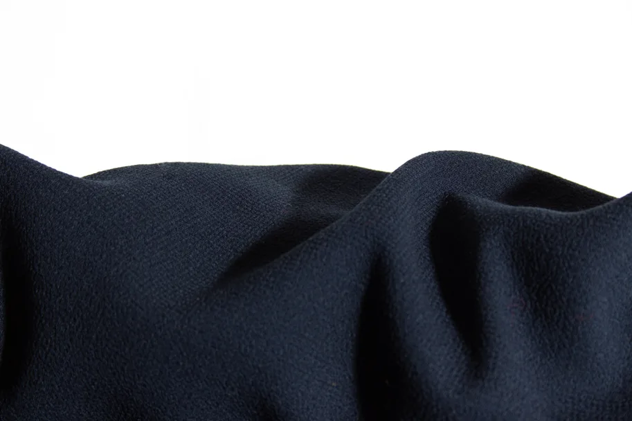 Wool Fabric Crepe Deadstock - Deep Navy