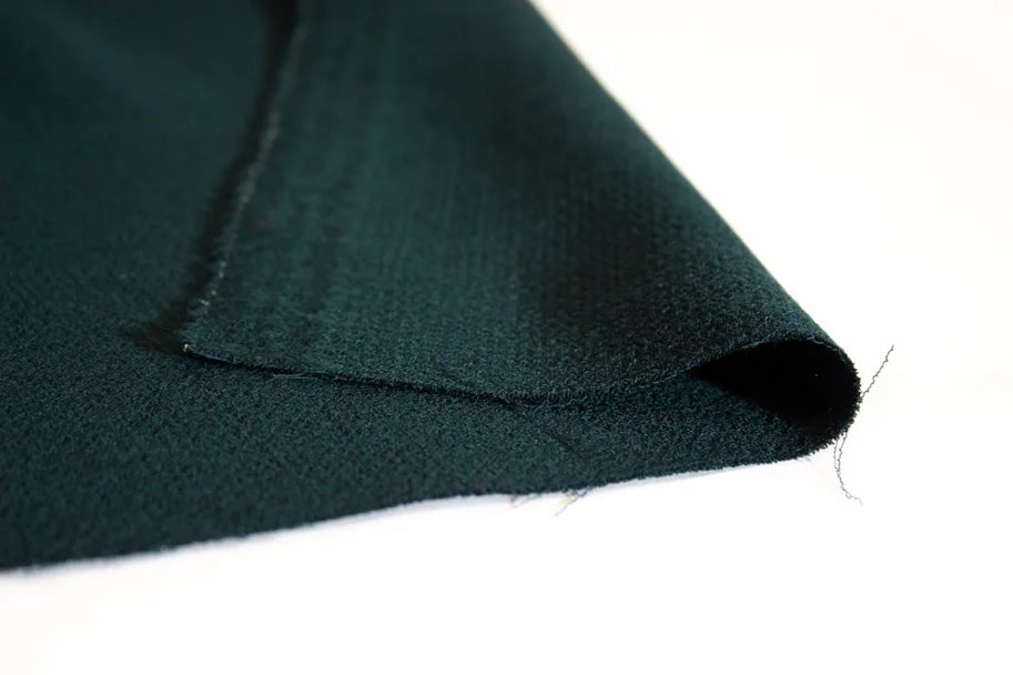 Wool Fabric Crepe Deadstock - Winter Green