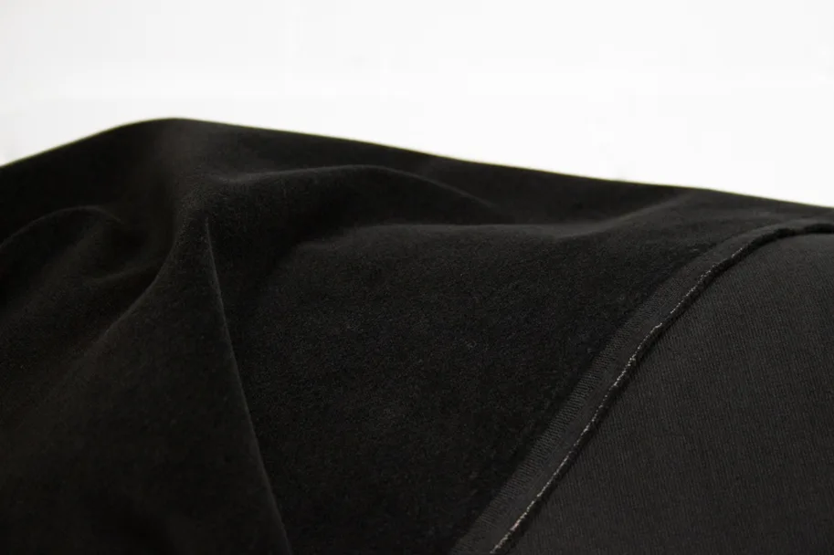 Baumwoll-Samt Stretch Deadstock - Black Velvet