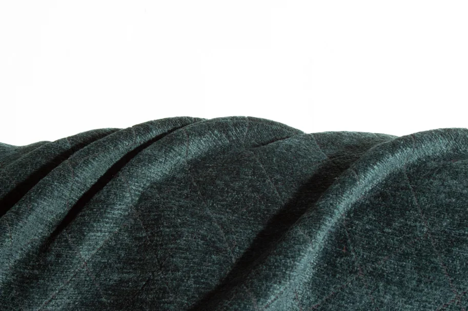 Baumwoll-Wolle-Seide Samt Velours Deadstock - Dark Teal