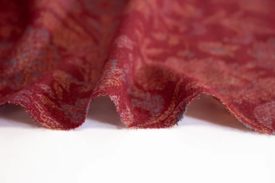 Wollstoff Crepe Deadstock - Medieval Red