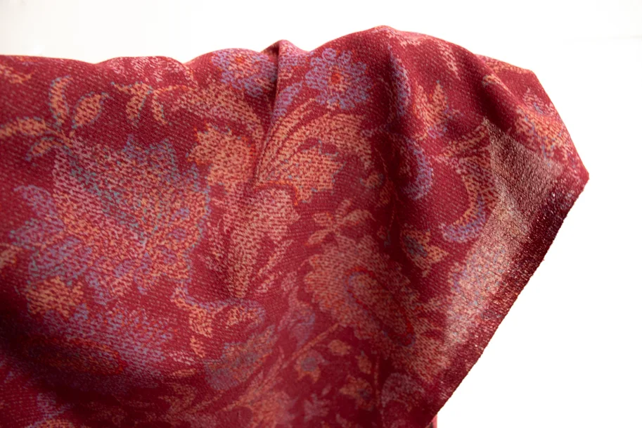 Wollstoff Crepe Deadstock - Medieval Red