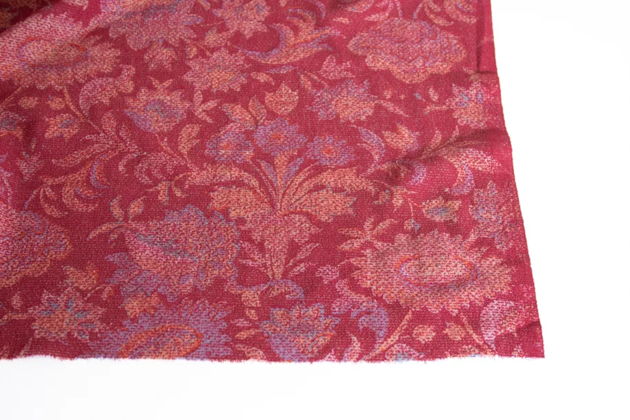 Wollstoff Crepe Deadstock - Medieval Red