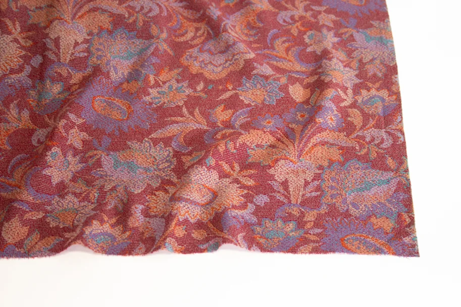 Wollstoff Crepe Deadstock - Medieval Red