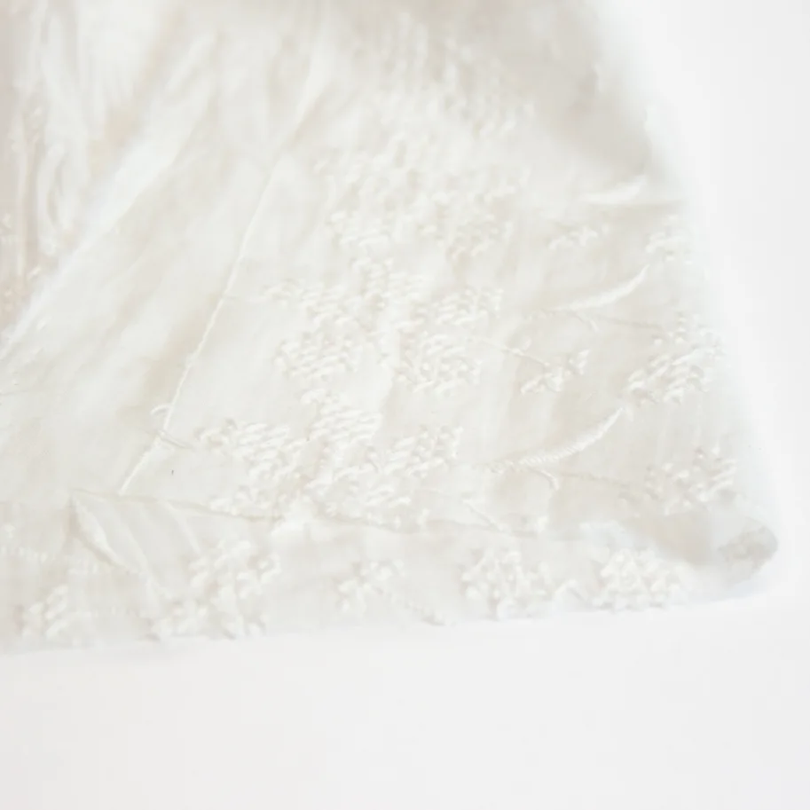 Bio Spitzenstoff - Bloom Off-White