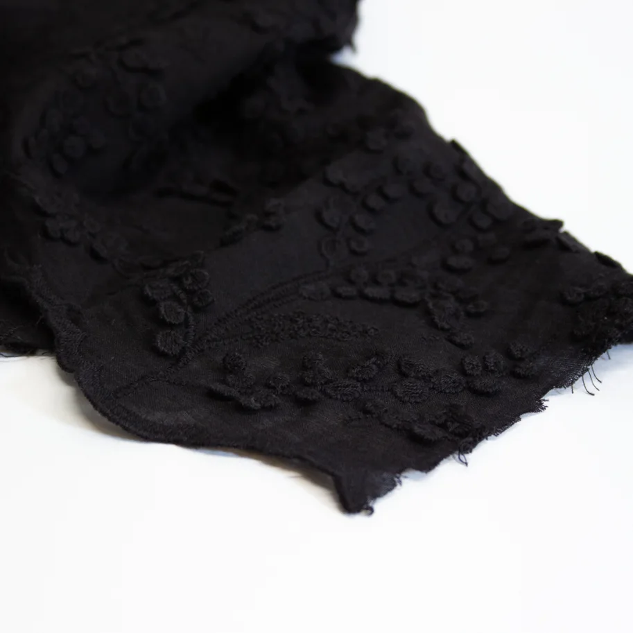 Bio Spitzenstoff - Mimosa Black