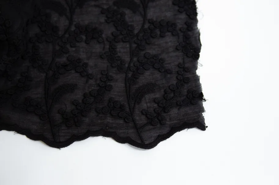 Bio Spitzenstoff - Mimosa Black