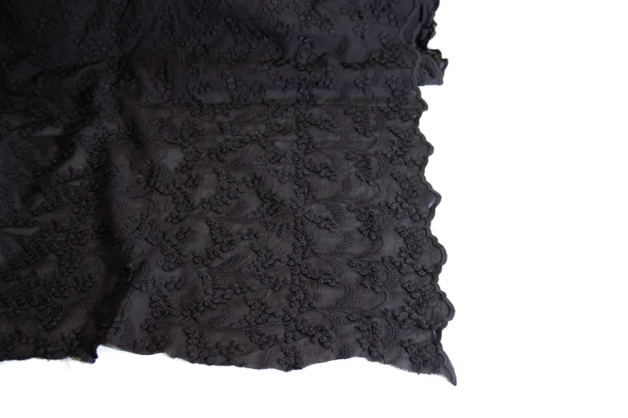 Bio Spitzenstoff - Mimosa Black