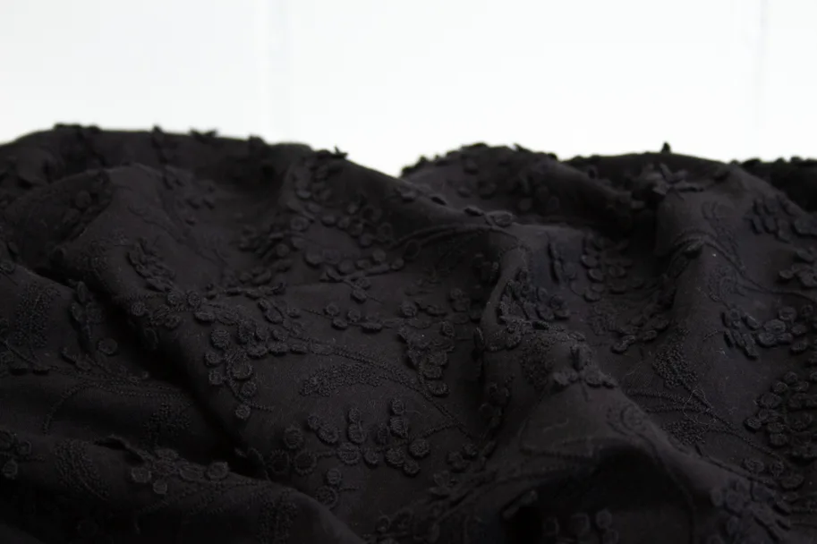 Bio Spitzenstoff - Mimosa Black