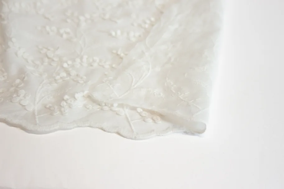 Bio Spitzenstoff - Mimosa Off-White