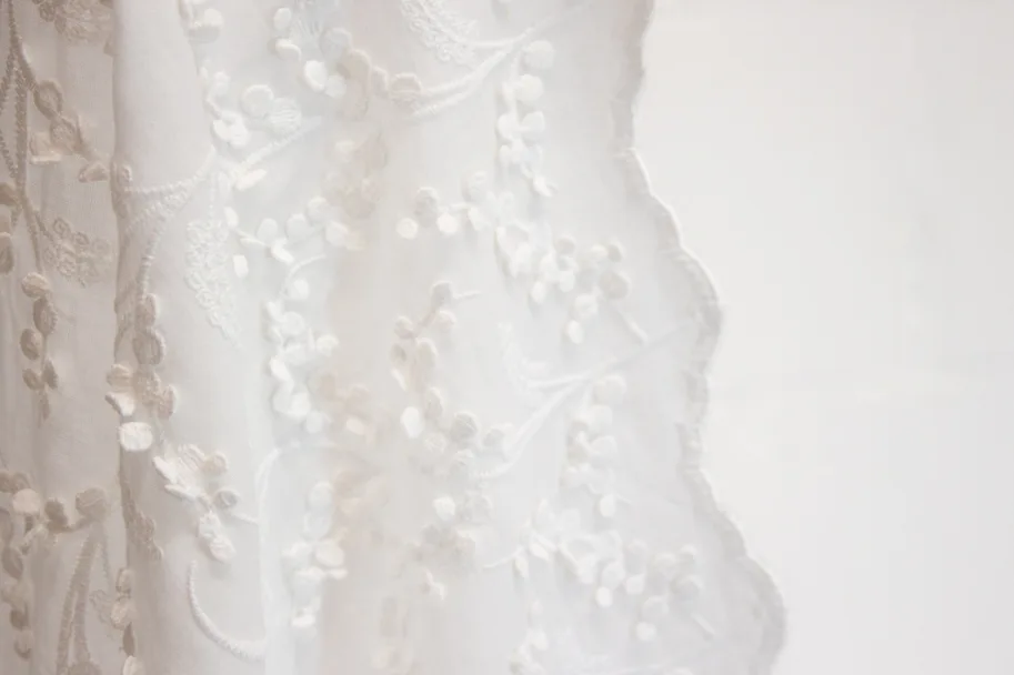 Bio Spitzenstoff - Mimosa Off-White