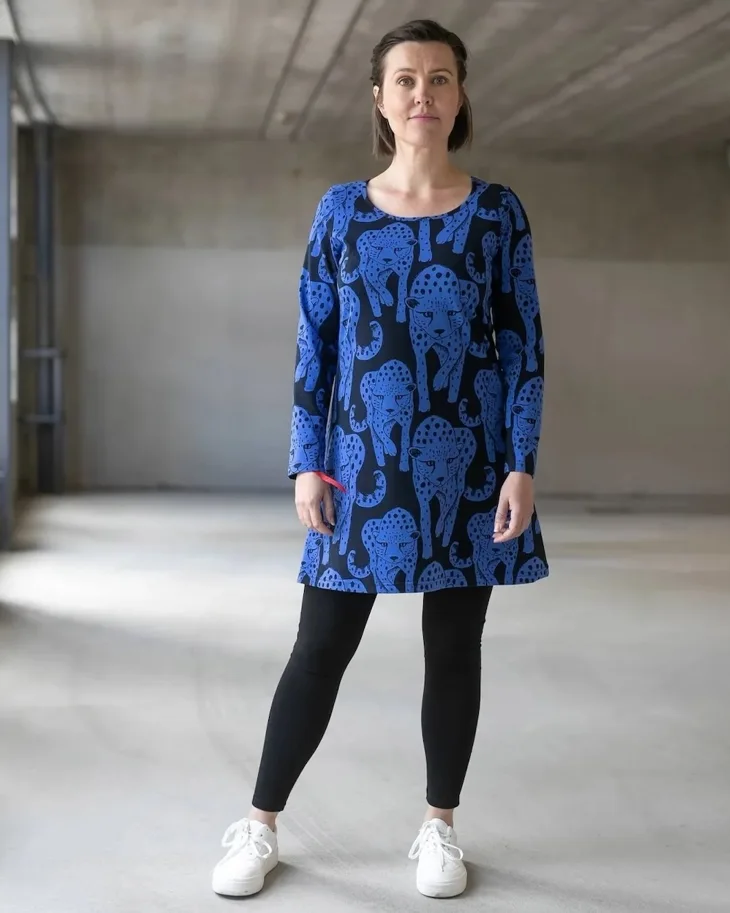 Organic Jersey - Cheetah Blue