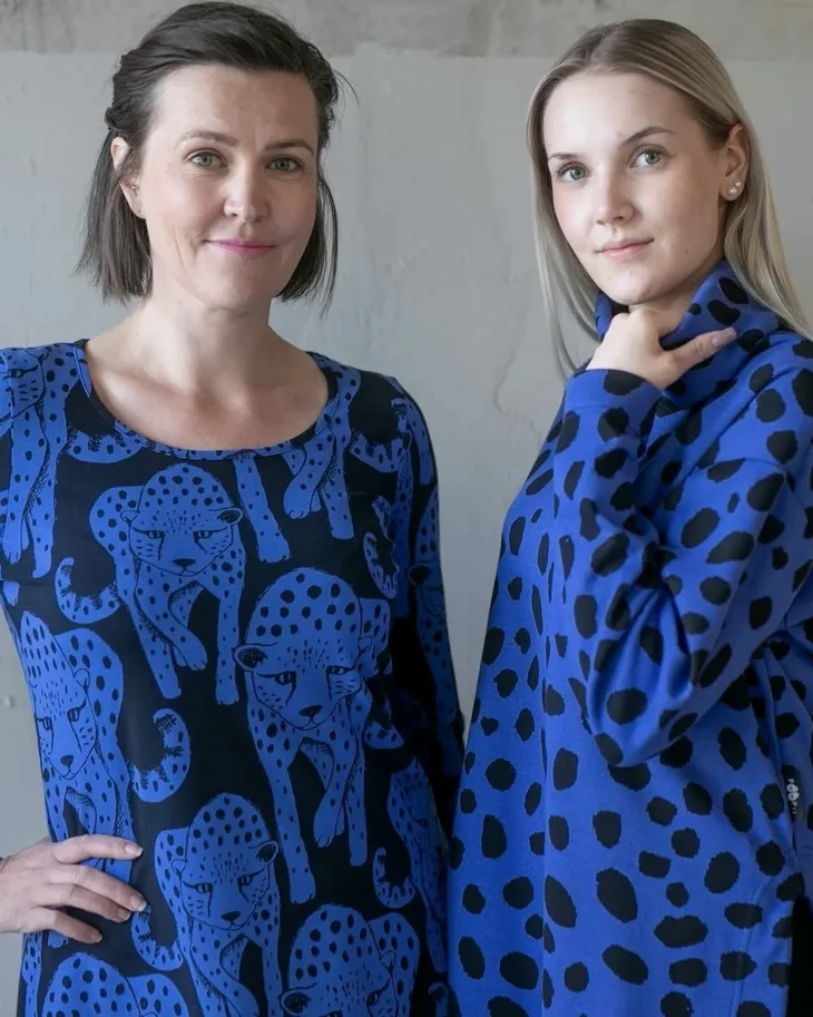 Organic Jersey - Cheetah Blue