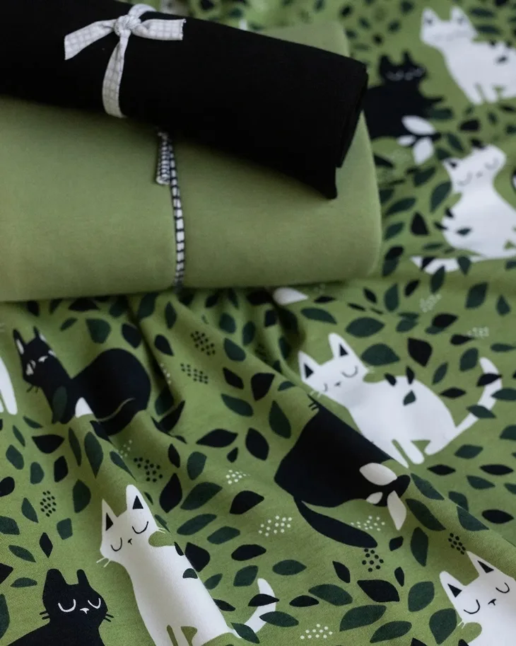 Organic Jersey - Hide Seek Cats