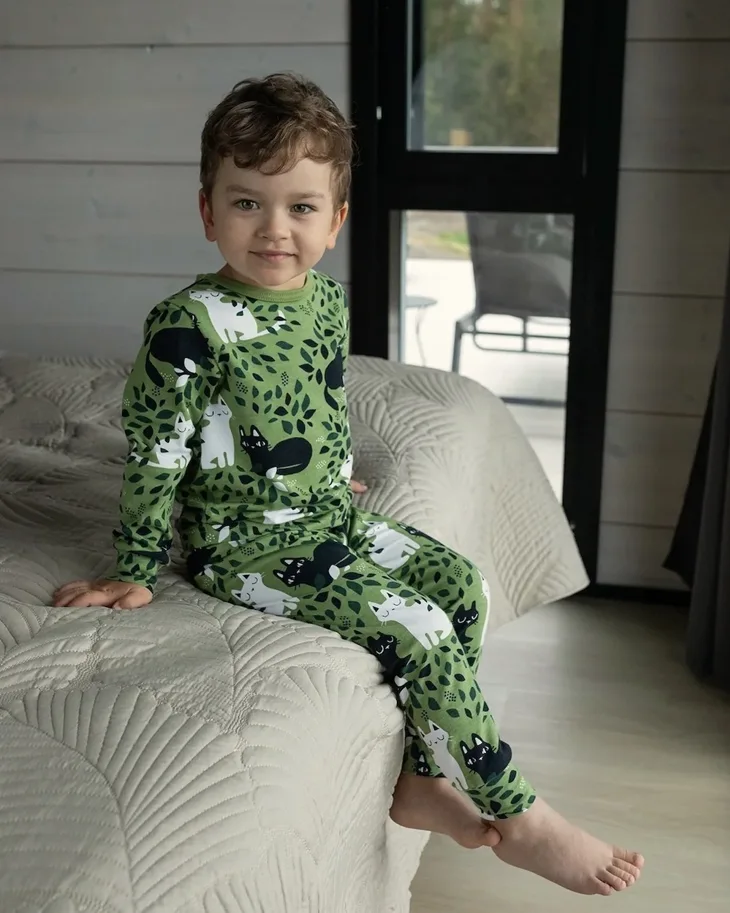 Organic Jersey - Hide Seek Cats