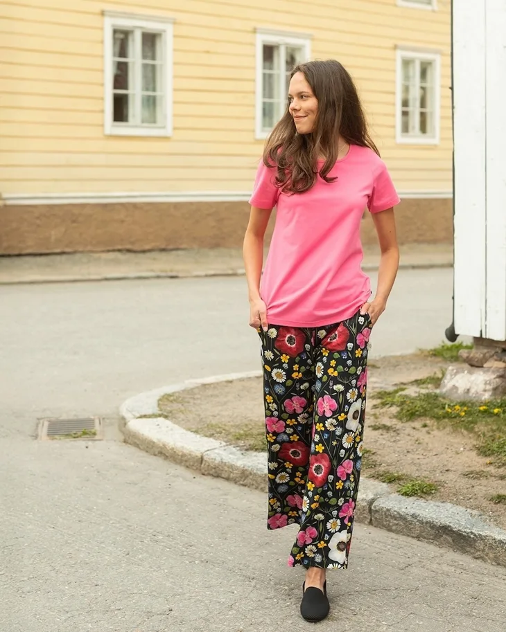 Organic Jersey - Whisper of Summer Black