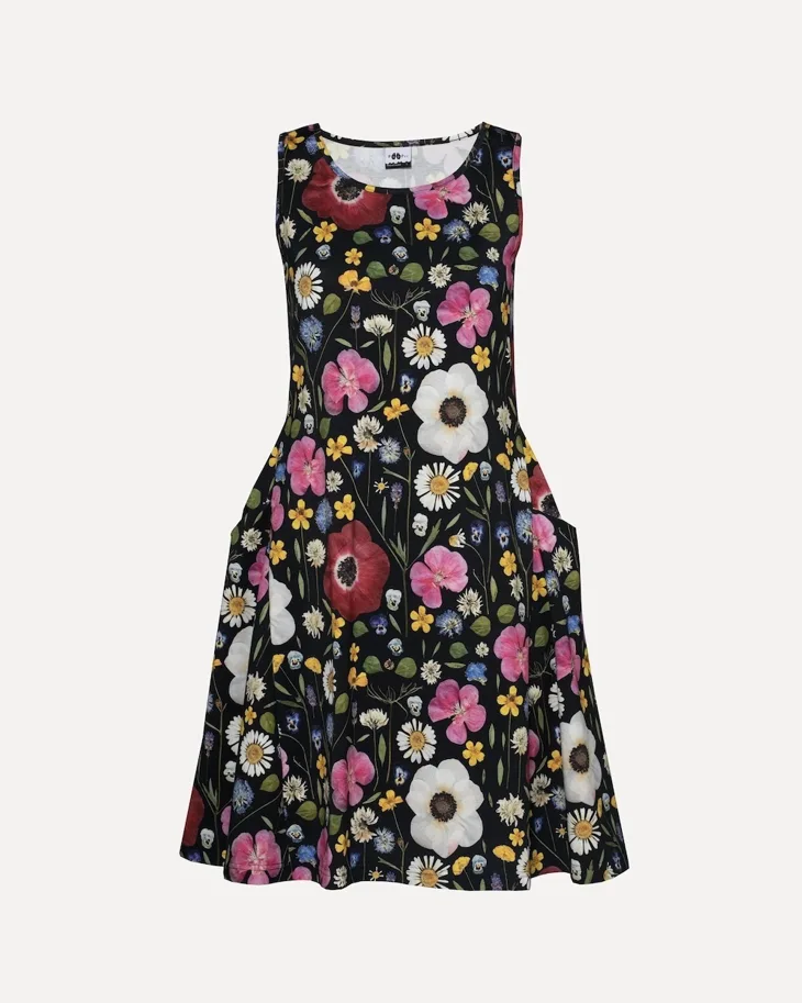 Organic Jersey - Whisper of Summer Black