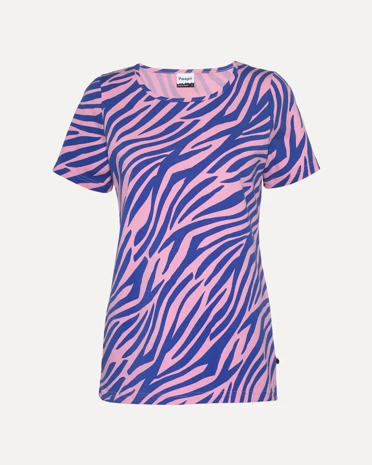 Organic Jersey - Zebra Pink Blue
