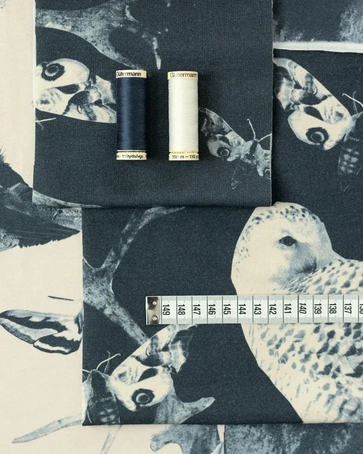 Organic Sweat Brushed - Cervus Dybowskii Storm Blue