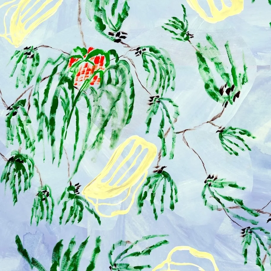 Organic Sweat French Terry - Nightfall Gouache Blue