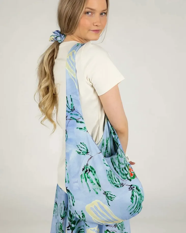 Organic Sweat French Terry - Nightfall Gouache Blue