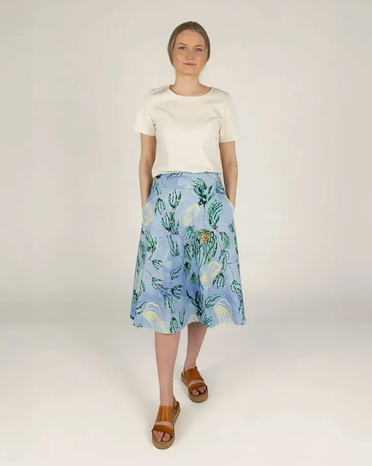 Organic Sweat French Terry - Nightfall Gouache Blue