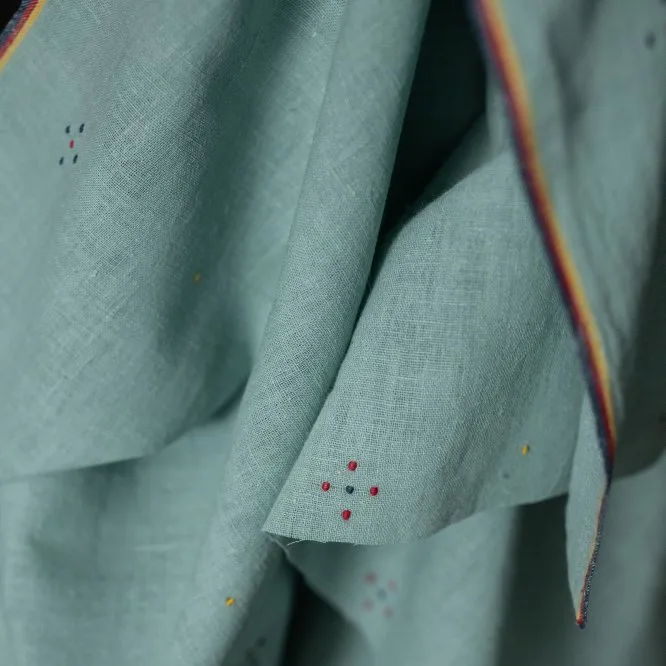 Bio Indian Cotton - Cassatt Blue Tangaliya