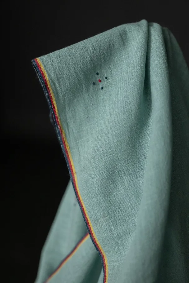 Bio Indian Cotton - Cassatt Blue Tangaliya