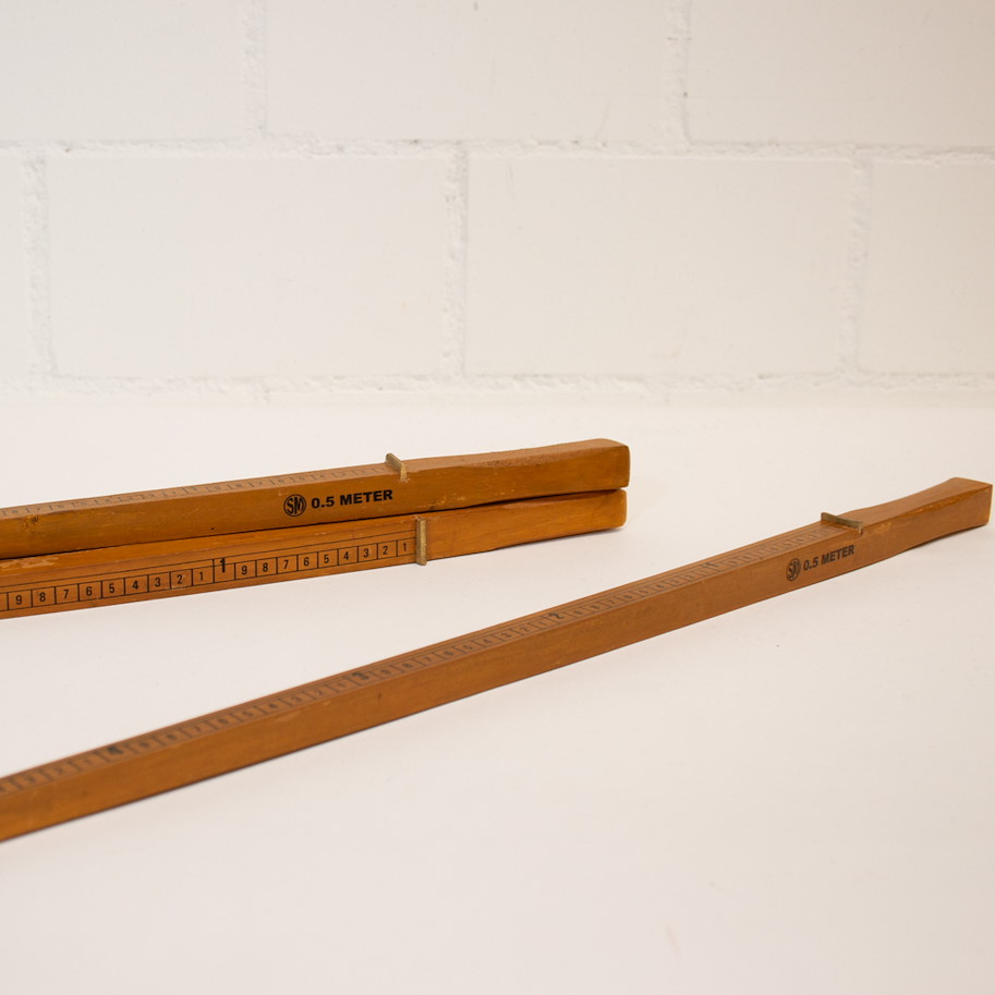 Meterstab Holz ½ Meter