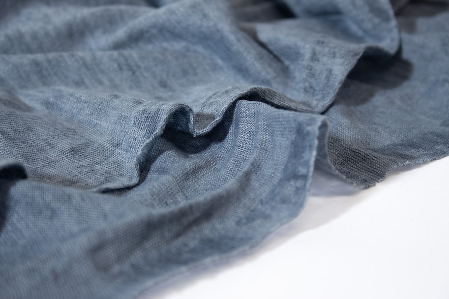 Leinen Jersey - Creek Blue