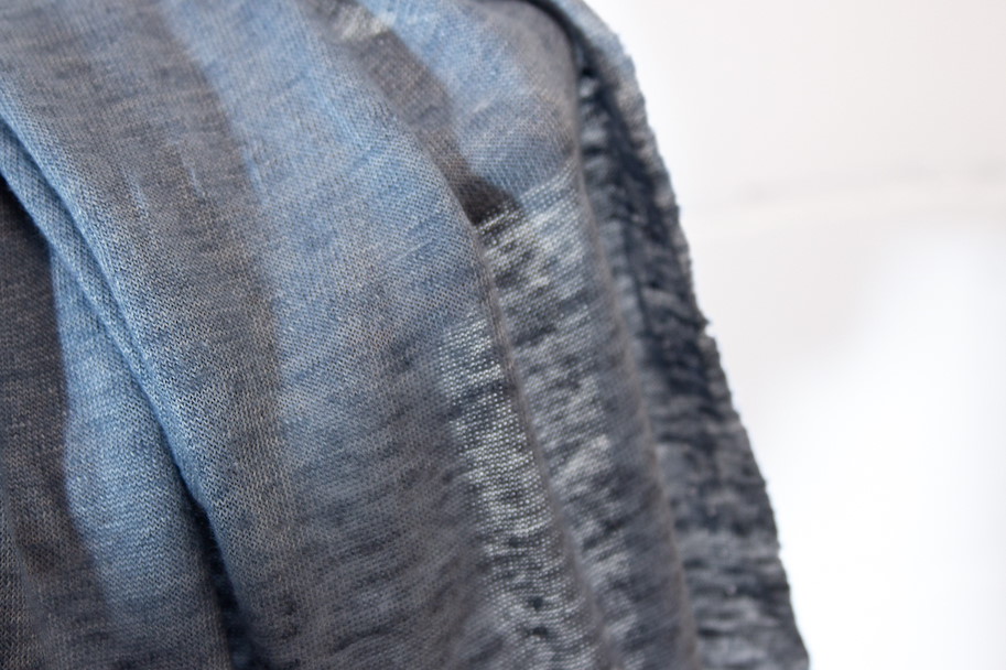 Leinen Jersey - Creek Blue