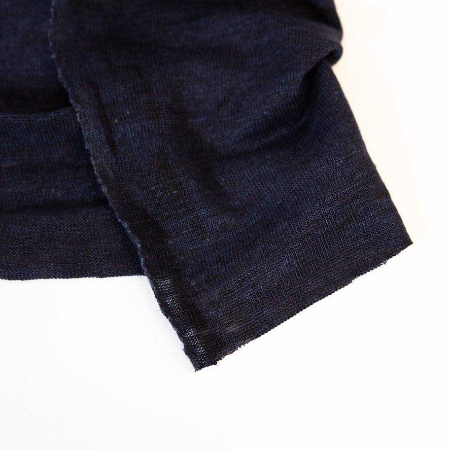 Leinen Jersey - Night Blue